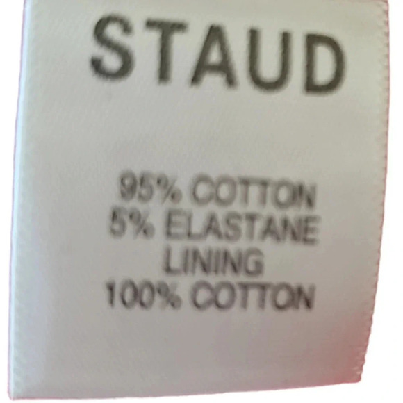 Staud Harbor Mini Dress Tomato Red Size M NWT - Picture 7 of 9